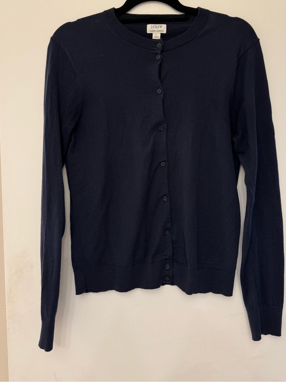 J.Crew Classic Cardigan - Navy L